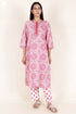 Bizzy Lizzy Kurta And Pant Set With Kota Dupatta In Block Print